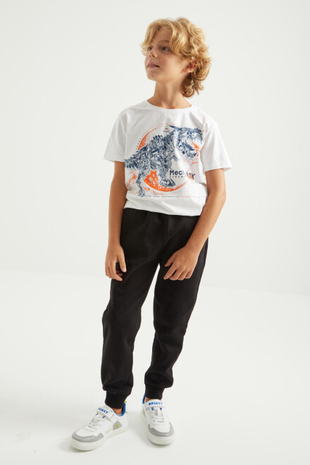 Black Boy's Pajama Pants with very downy Design - 7