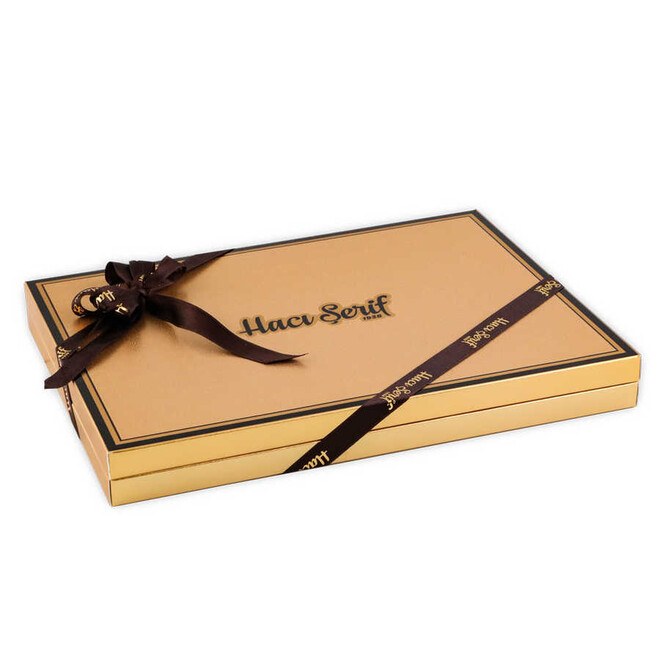شوكولا مادلين فاخرة في صندوق ذهبي هدية مميزة لمن تهتم بهم 48 قطعة من حجي شريف - 18