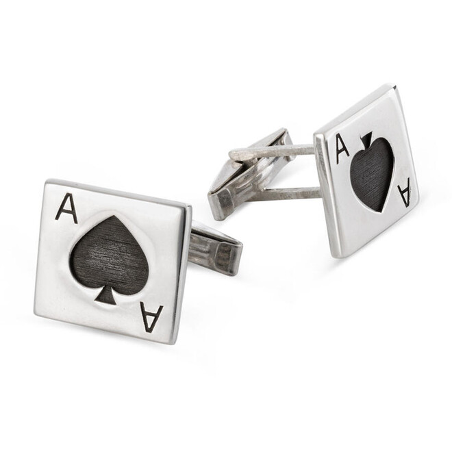 925 Silver Cufflinks with an Elegant Square Design - 1