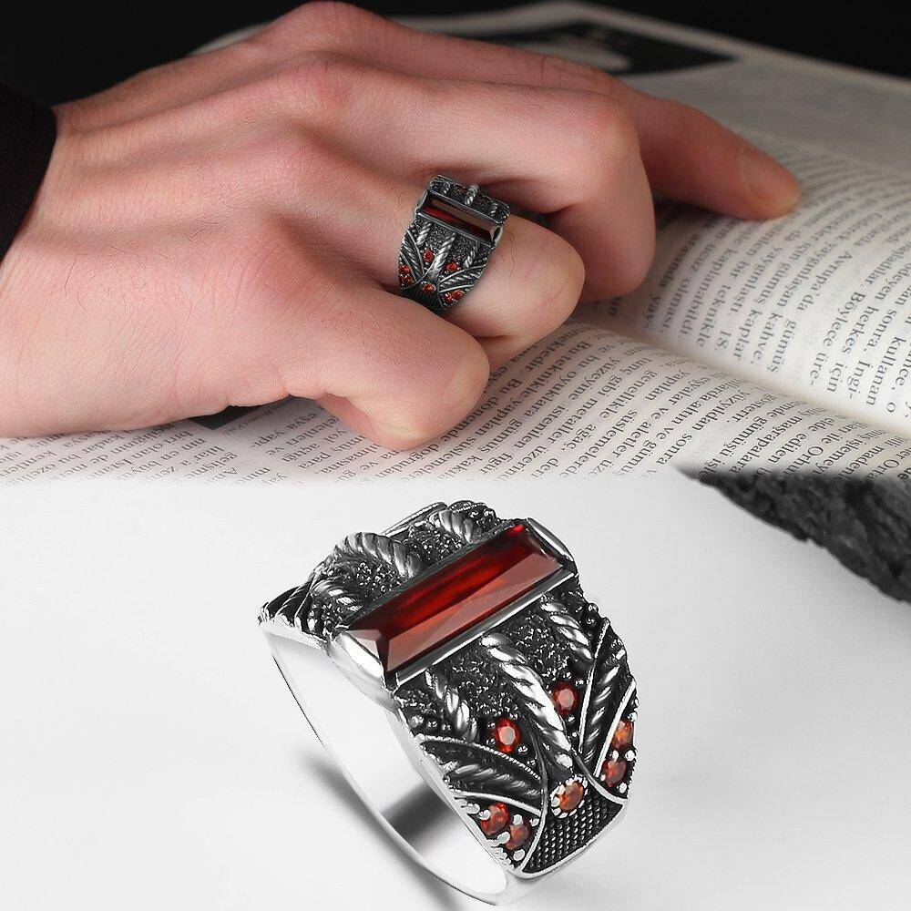 Pukka Real Pure 925 Sterling Silver Natural Stone Ring For Men Women High  quality Jewelry Fashion Vintage Hand Made Gift Agate Onyx Zircon Punk Retro  Mens Accessory