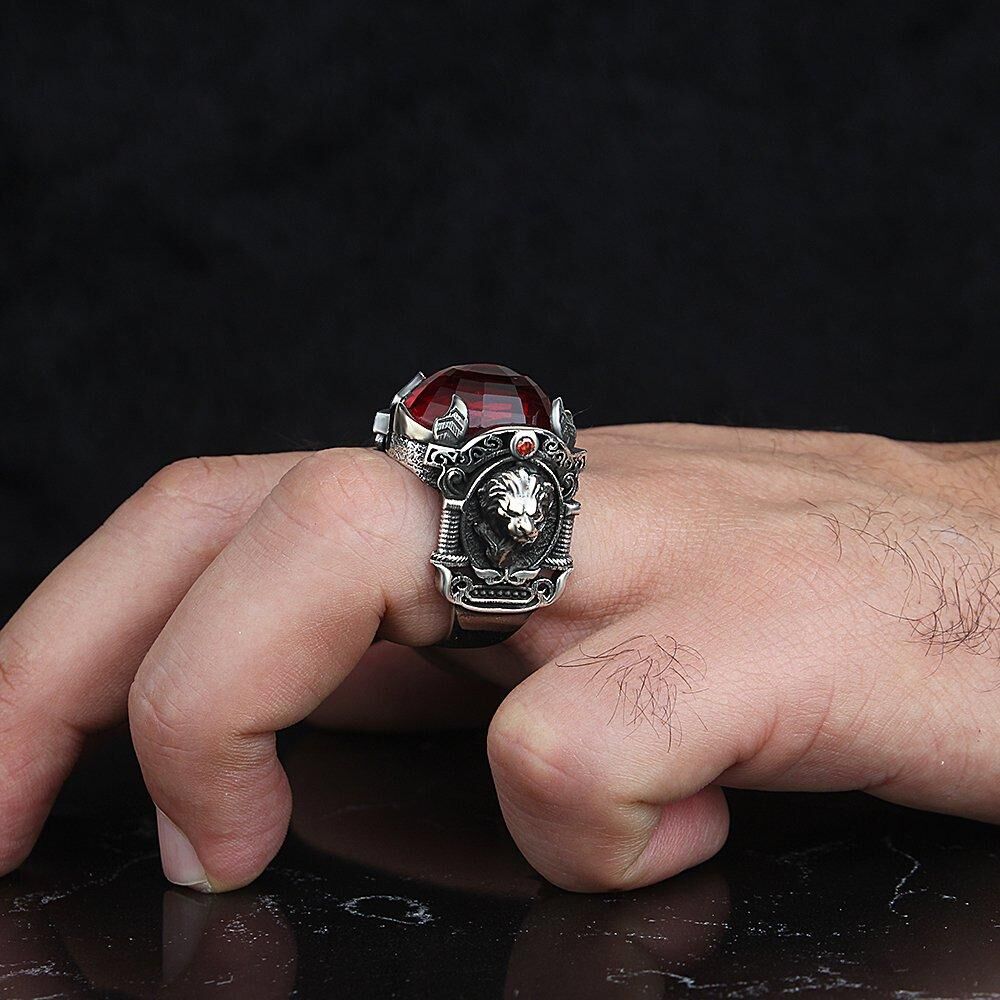 Men's Meteorite Ring With Red Pinstripe | Jewelry by Johan - Jewelry by  Johan