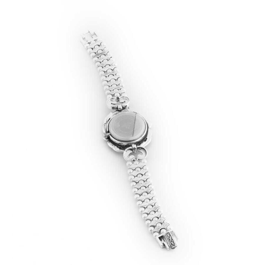 925 sterling silver women's watch with glowing pearls - 3