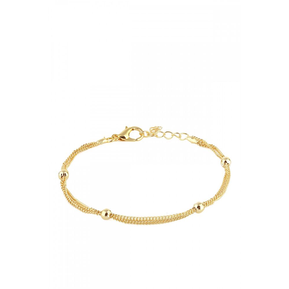 A silver-plated bracelet for women in the form of a chain from Fortina - 2