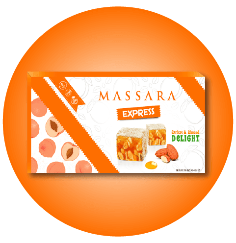 Massara Express Kayısı ve Bademli Lokum | 454 gr - 2