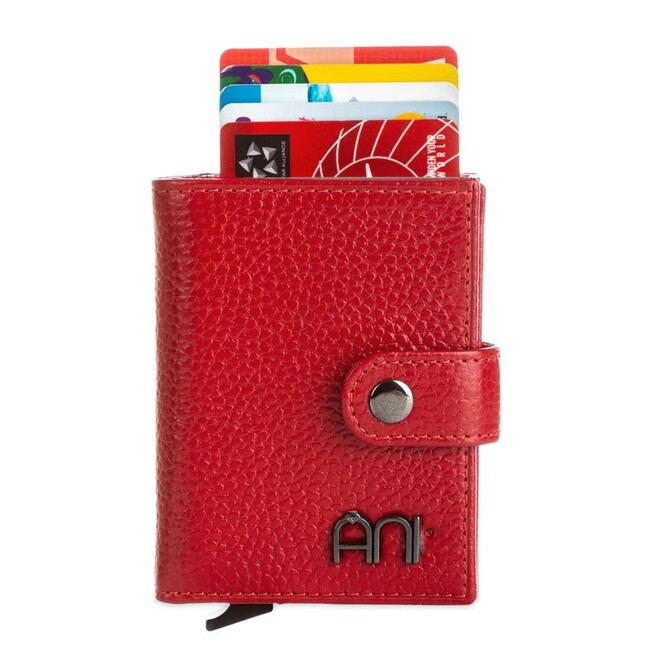 Automatic Pop Up Leather Card Holder - 1