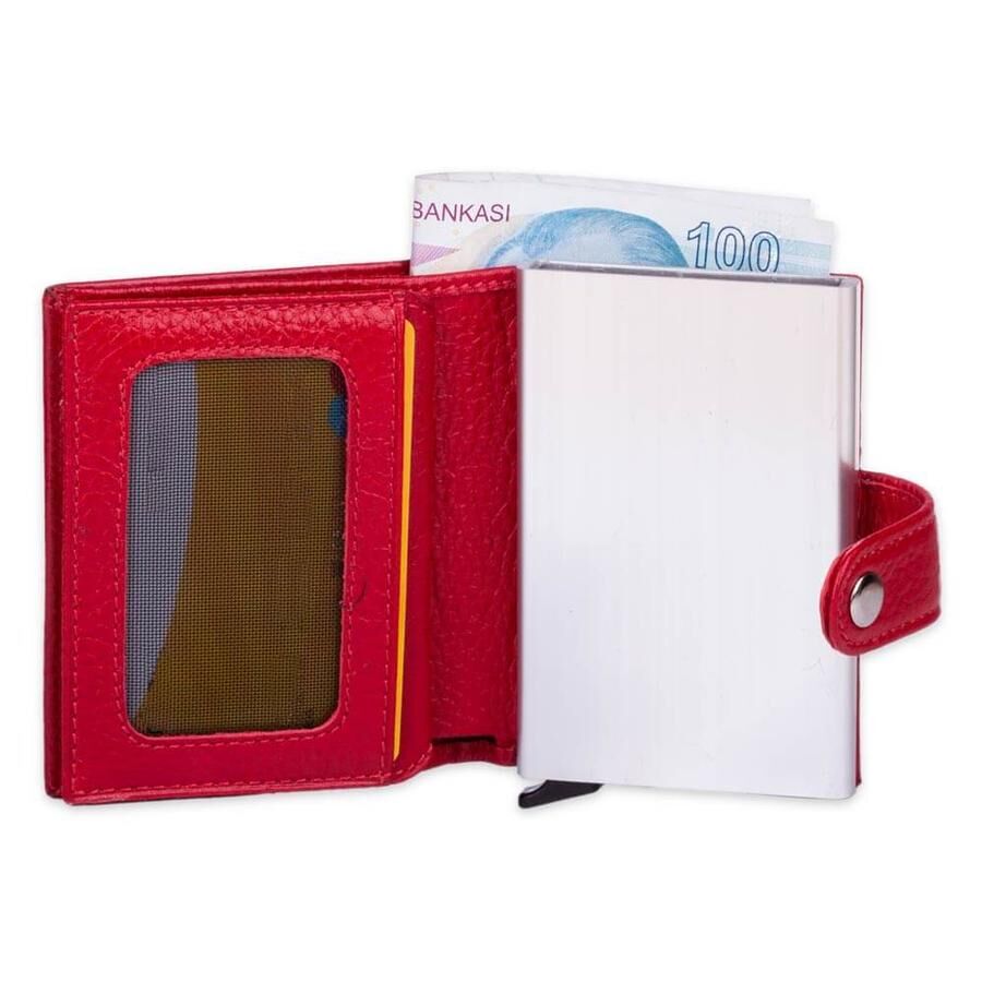 Automatic Pop Up Leather Card Holder - 3