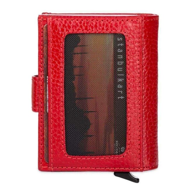 Automatic Pop Up Leather Card Holder - 4