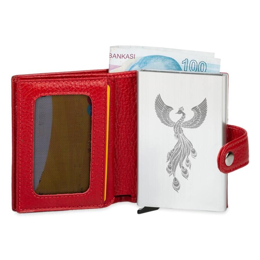 Automatic Pop Up Leather Card Holder - 5