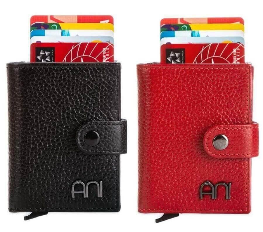 Automatic Pop Up Leather Card Holder - 16