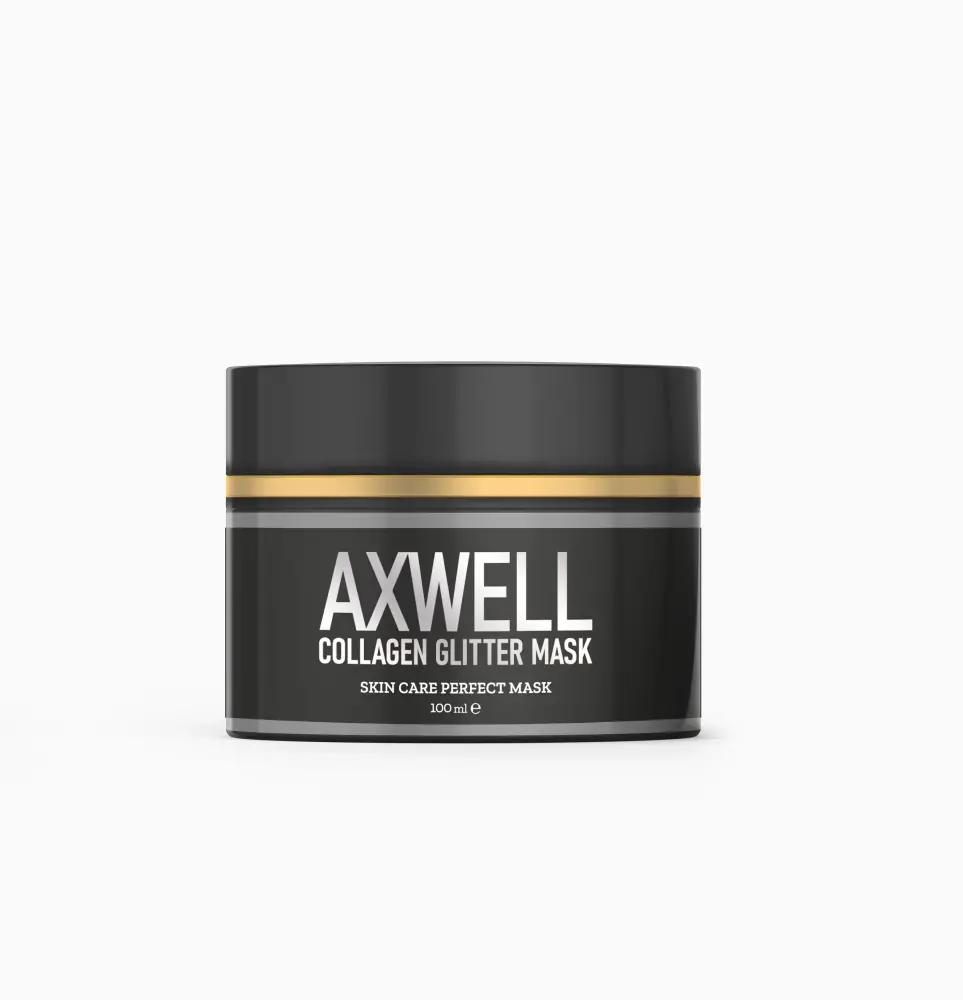 Axwell Arındırıcı Simli Kolajen Yüz Maskesi Sivilce ve Siyah Nokta Karşıtı 100ML - 1