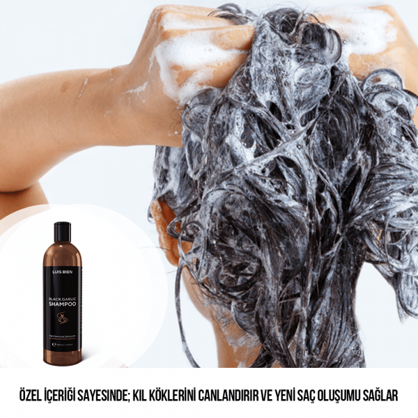 Black garlic shampoo for hair care Luis Bien - 3