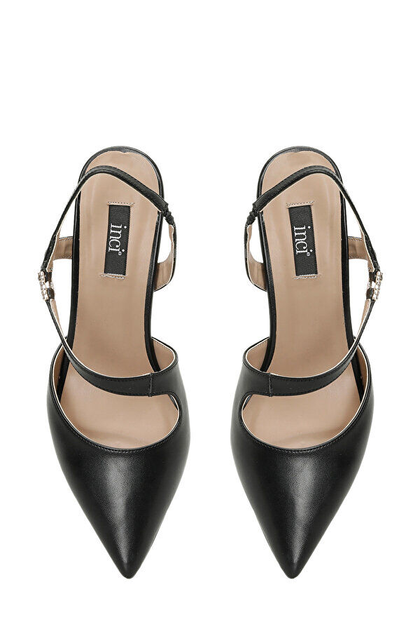 Black high heel shoes - 4