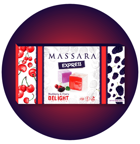 Massara Express Böğürtlen ve Kirazlı Lokum | 454 gr - 2