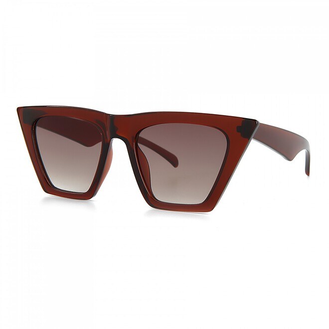 Brown plain womens sunglasses - 2