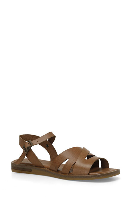 Brown Women's Flat Sandals - 2