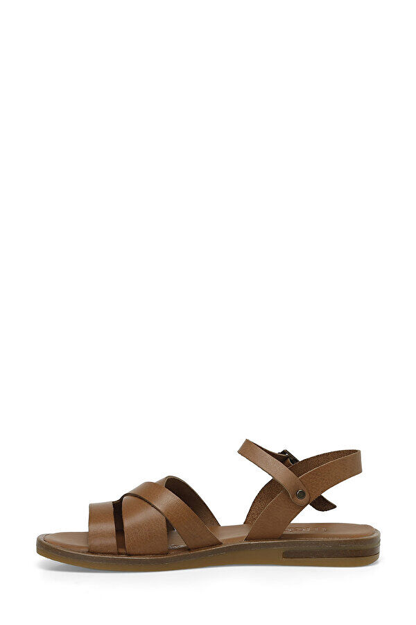 Brown Women's Flat Sandals - 3