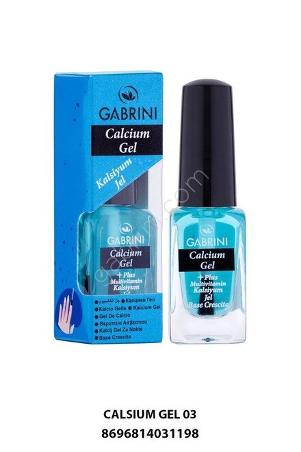 Calcium gel to strengthen nails 