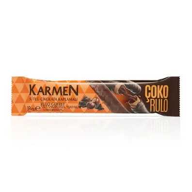 Carmen Chocolate Roll with Milk Wafer 18g - 1