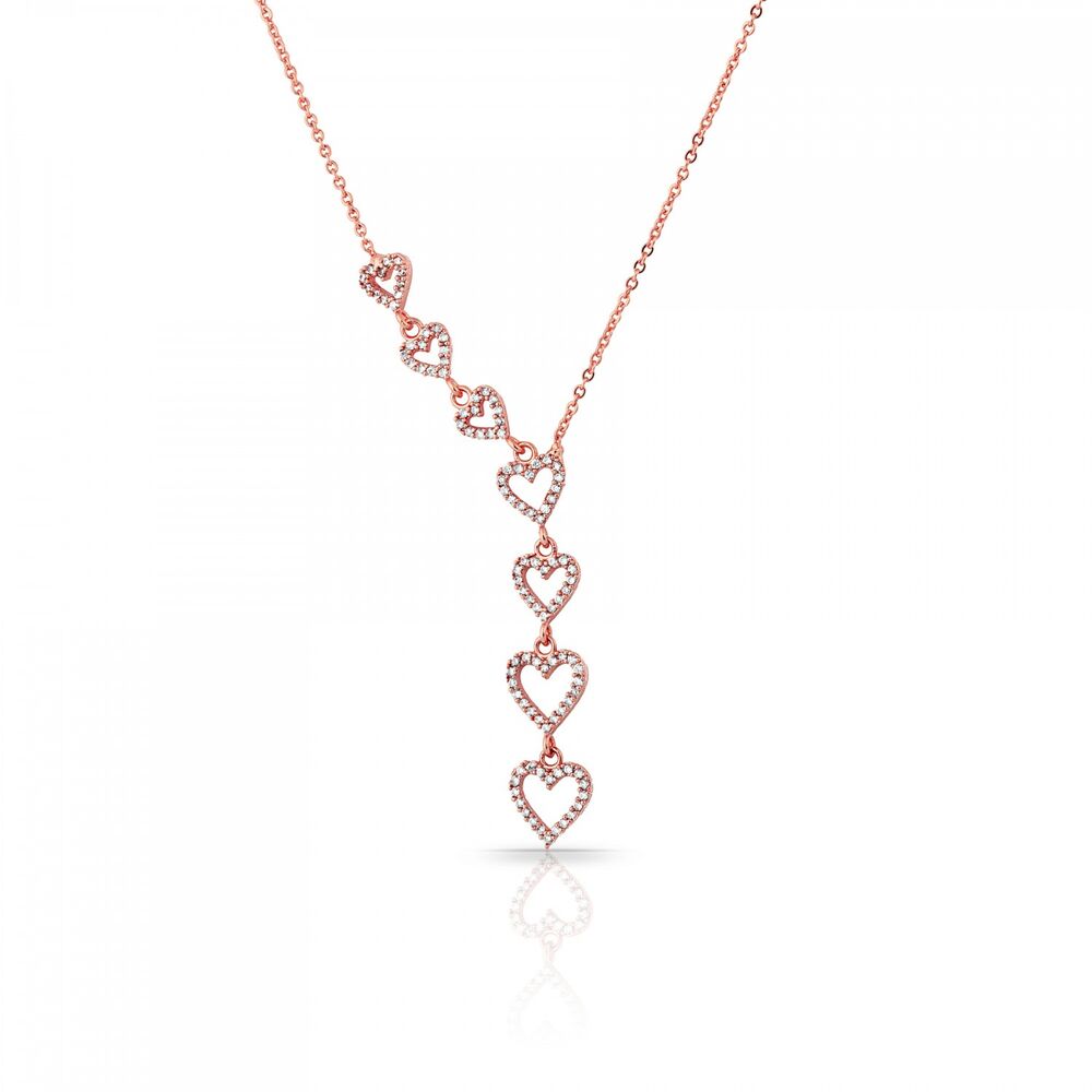 Chain Necklace for Women - Hearts- Women Accessories - 2