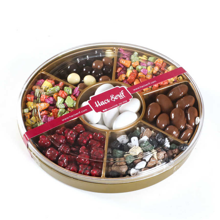  Chocolate dragee circular box 300 g from Hci serif - 3