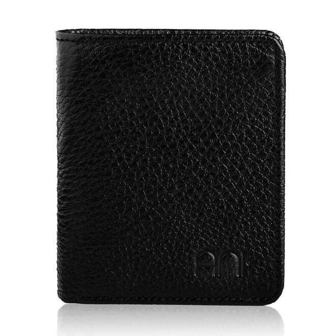Classic genuine leather men wallet with coin compartment in black color - 5