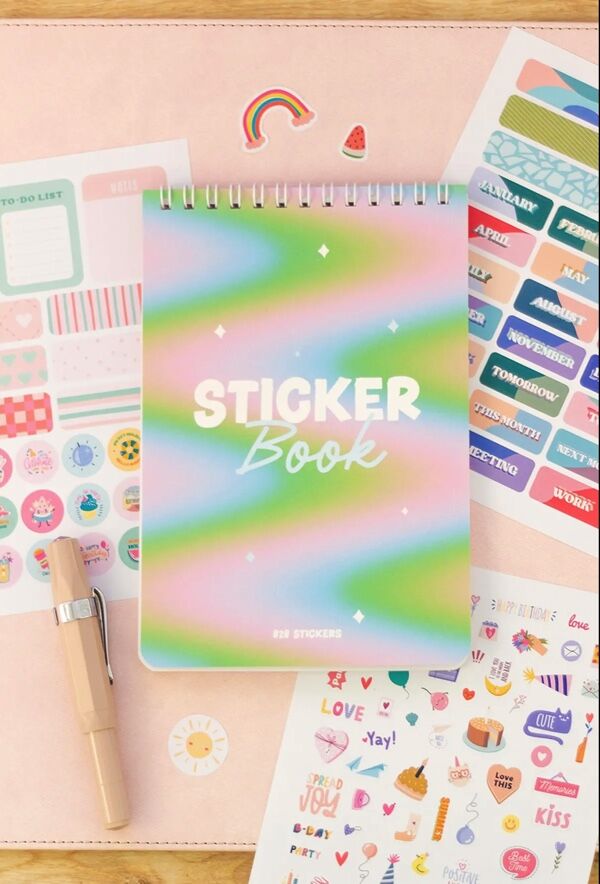 Colorful sticker book - 828 stickers - 1