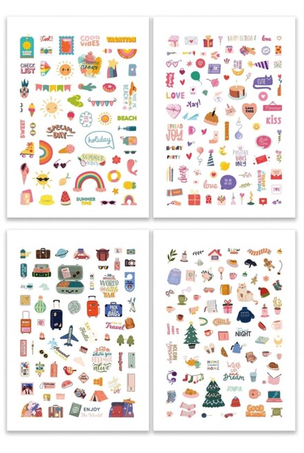Colorful sticker book - 828 stickers - 5