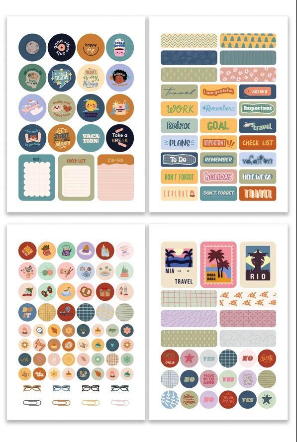 Colorful sticker book - 828 stickers - 6