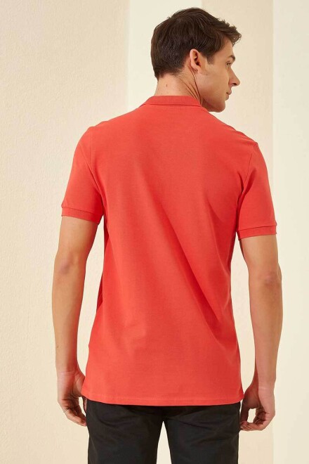 Coral Basic Göğüs Logolu Standart Kalıp Triko Polo Yaka Erkek T-Shirt - 87768 - 3