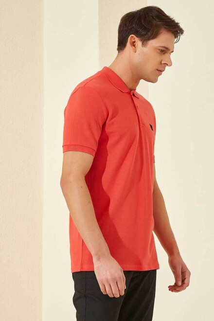 Coral Basic Göğüs Logolu Standart Kalıp Triko Polo Yaka Erkek T-Shirt - 87768 - 6