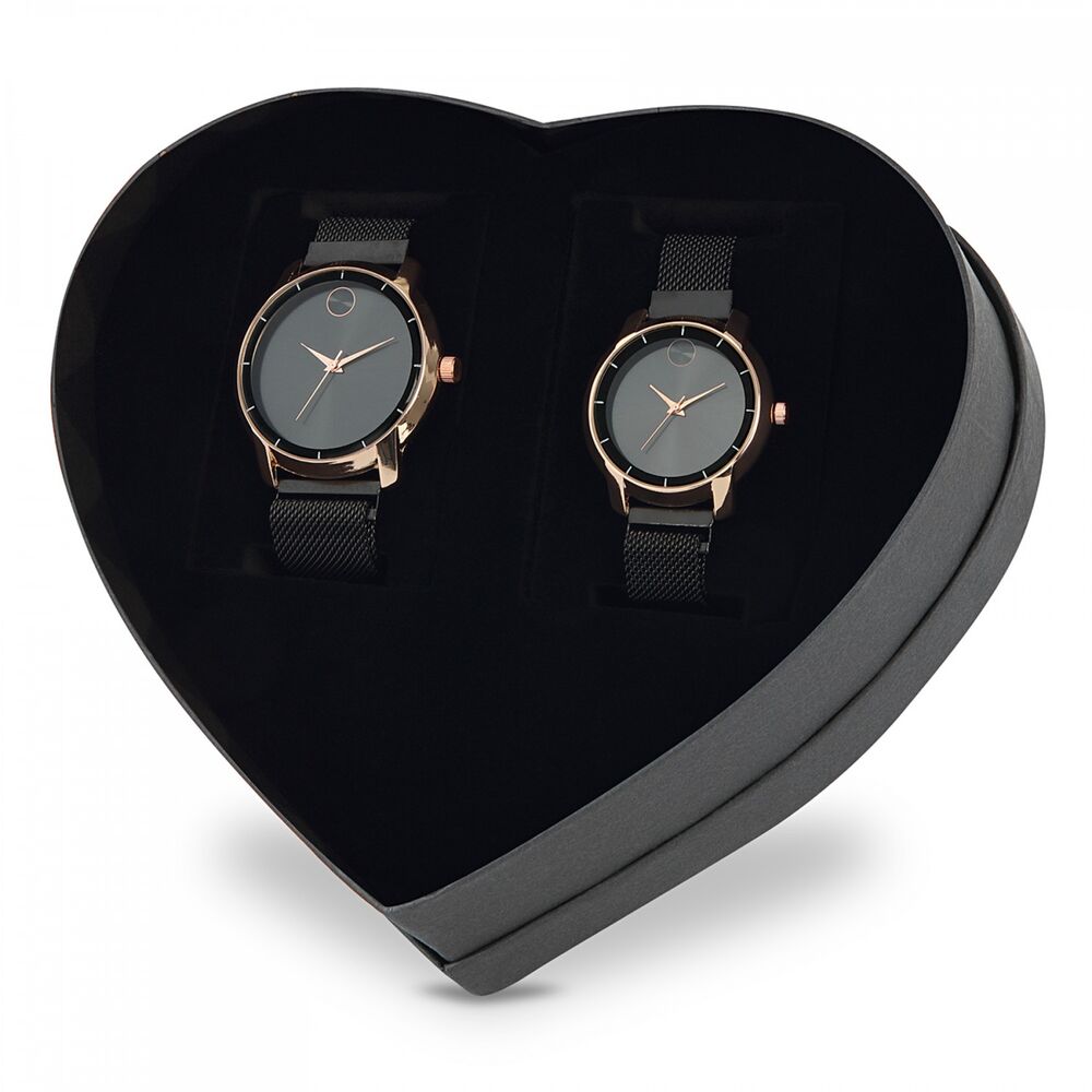 Couple Watches Set With Magnet - 1