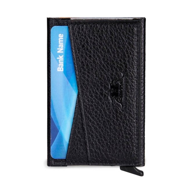 Crosswise Anitolia Genuine Leather Card Holder With Practical Mechanism Black - 4