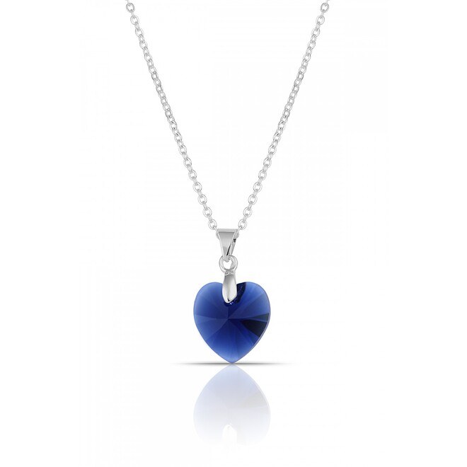 Crystal Heart Design Women Necklace - 4