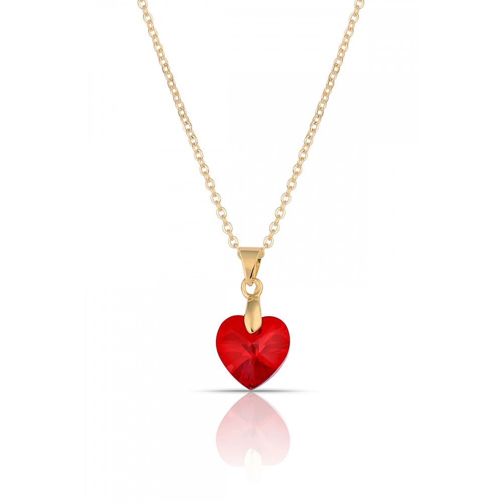 Crystal Heart Design Women Necklace - 8