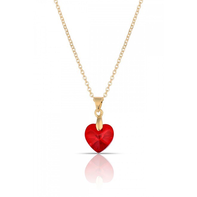 Crystal Heart Design Women's Necklace - 8