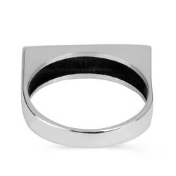 Customizable double sterling silver ring - 2
