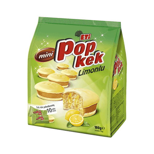 Eti Popkek Mini Limon Kremalı Kek 10x18 Gr - Eti