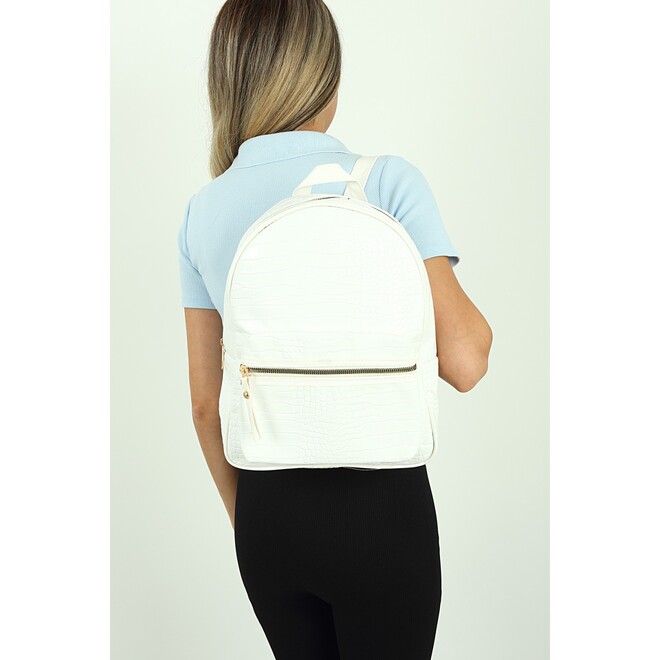 Fortina Women's White Backpack - 1