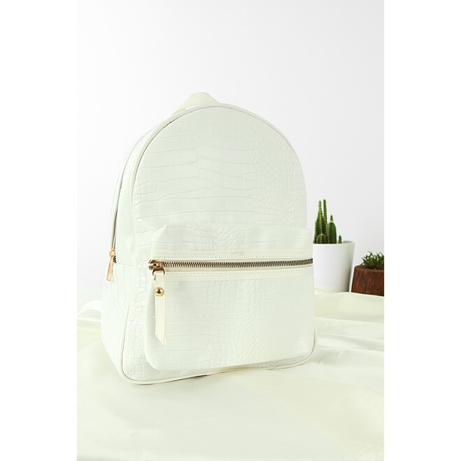 Fortina Women's White Backpack - 2