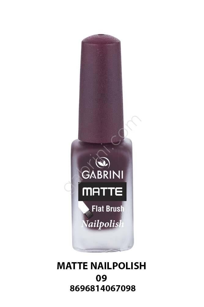 Gabrini Matte Nail Polish 09 Flat brush - 1