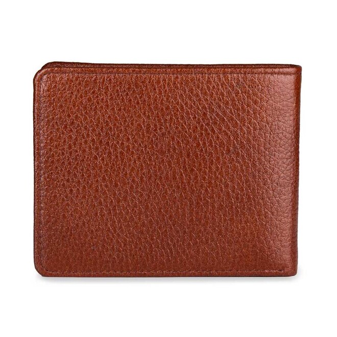 Genuine Leather Men's Wallet With Extra Card Holder Tobacco - 4