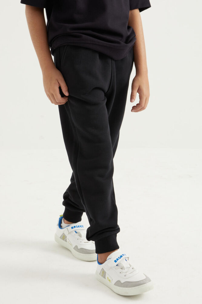 Navy Blue Boy's Pajama Pants with velvety Design - 2