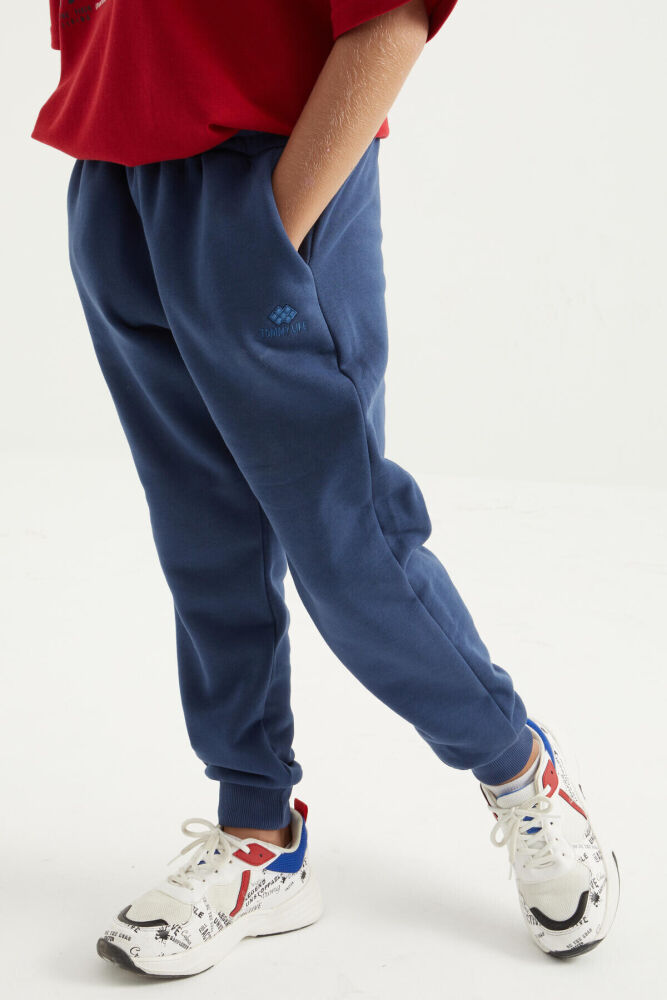 Blue Boy's Pajama Pants, soft color Design - 2