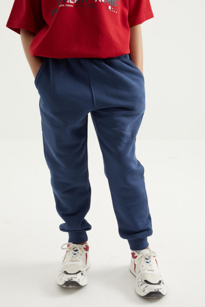 Blue Boy's Pajama Pants, soft color Design - 4
