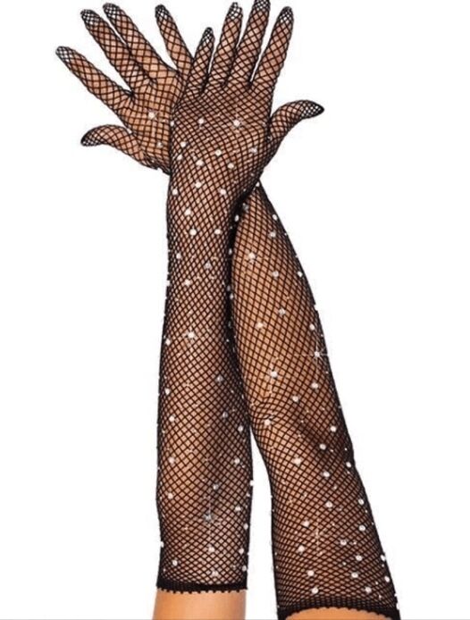 Gloves With Crystals - 1