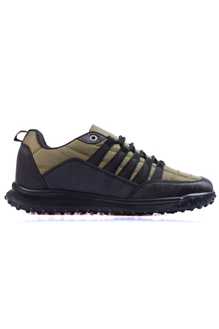 Haki Lagging File Detailed Artificial Leather Men's Sneakers - 89114 - 1