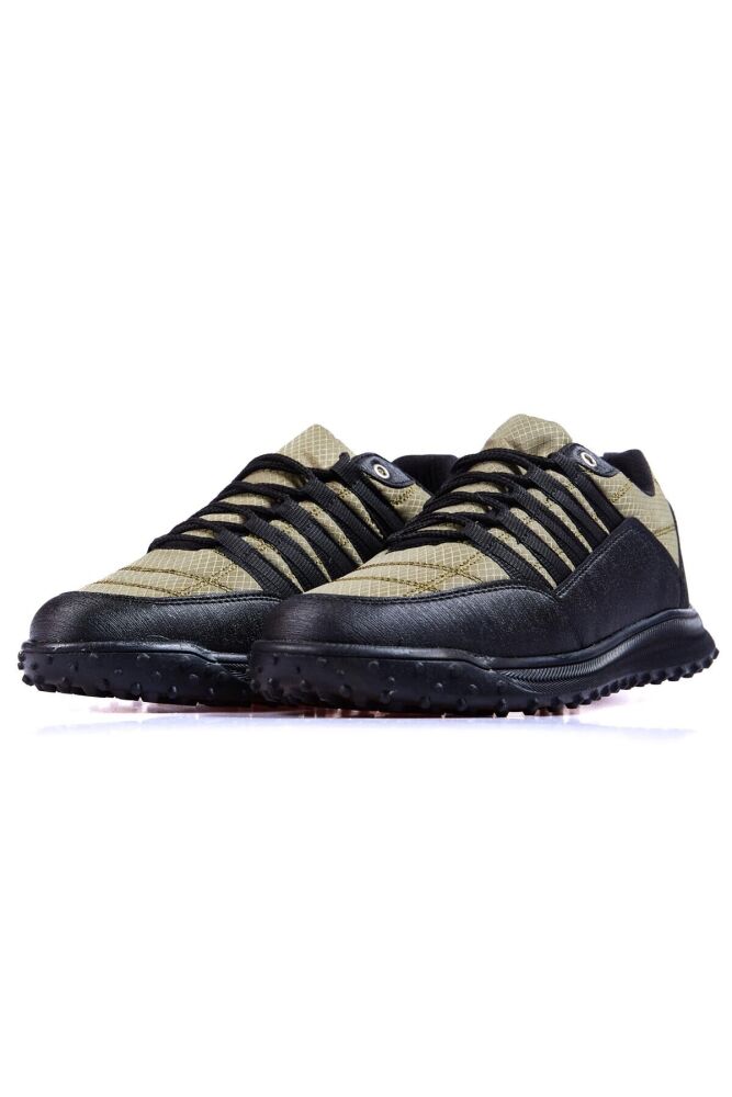 Haki Lagging File Detailed Artificial Leather Men's Sneakers - 89114 - 2