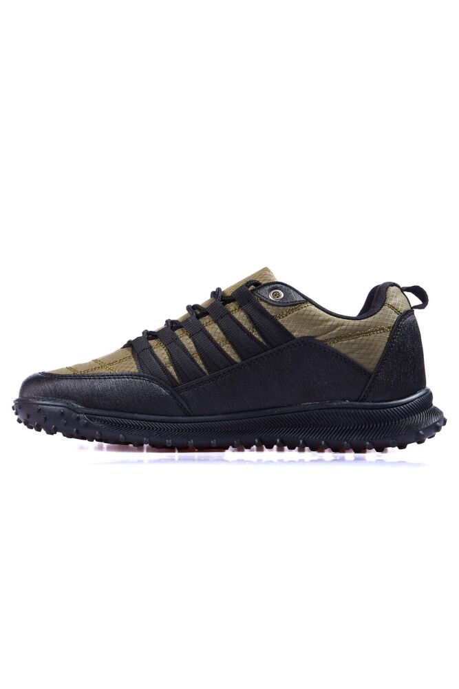 Haki Lagging File Detailed Artificial Leather Men's Sneakers - 89114 - 6