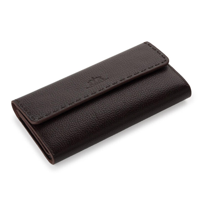 HandMax Unisex Genuine Leather Magnet Large Hand Wallet Brown - 7