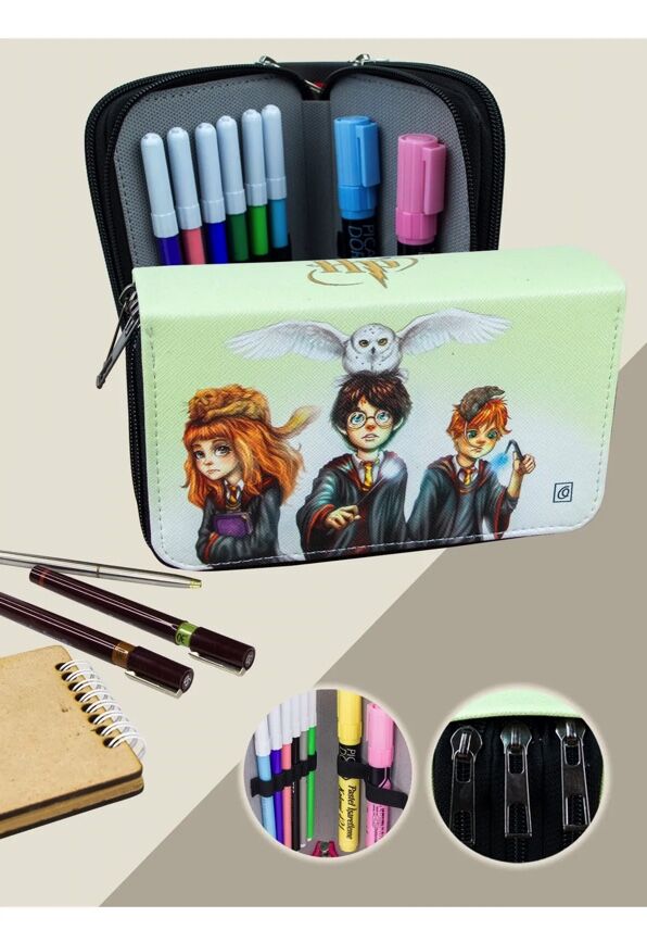 Harry Potter three zipper pencil case - 3